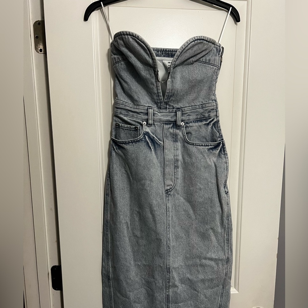 Denim bandeau dress xxs - Picture 7 of 7